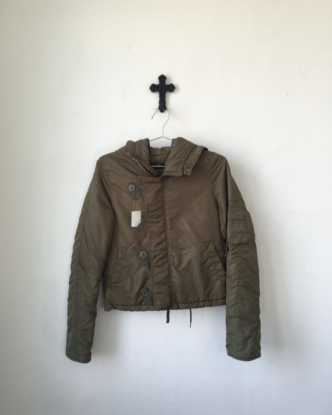 Military hood khaki jumper 상품이미지1