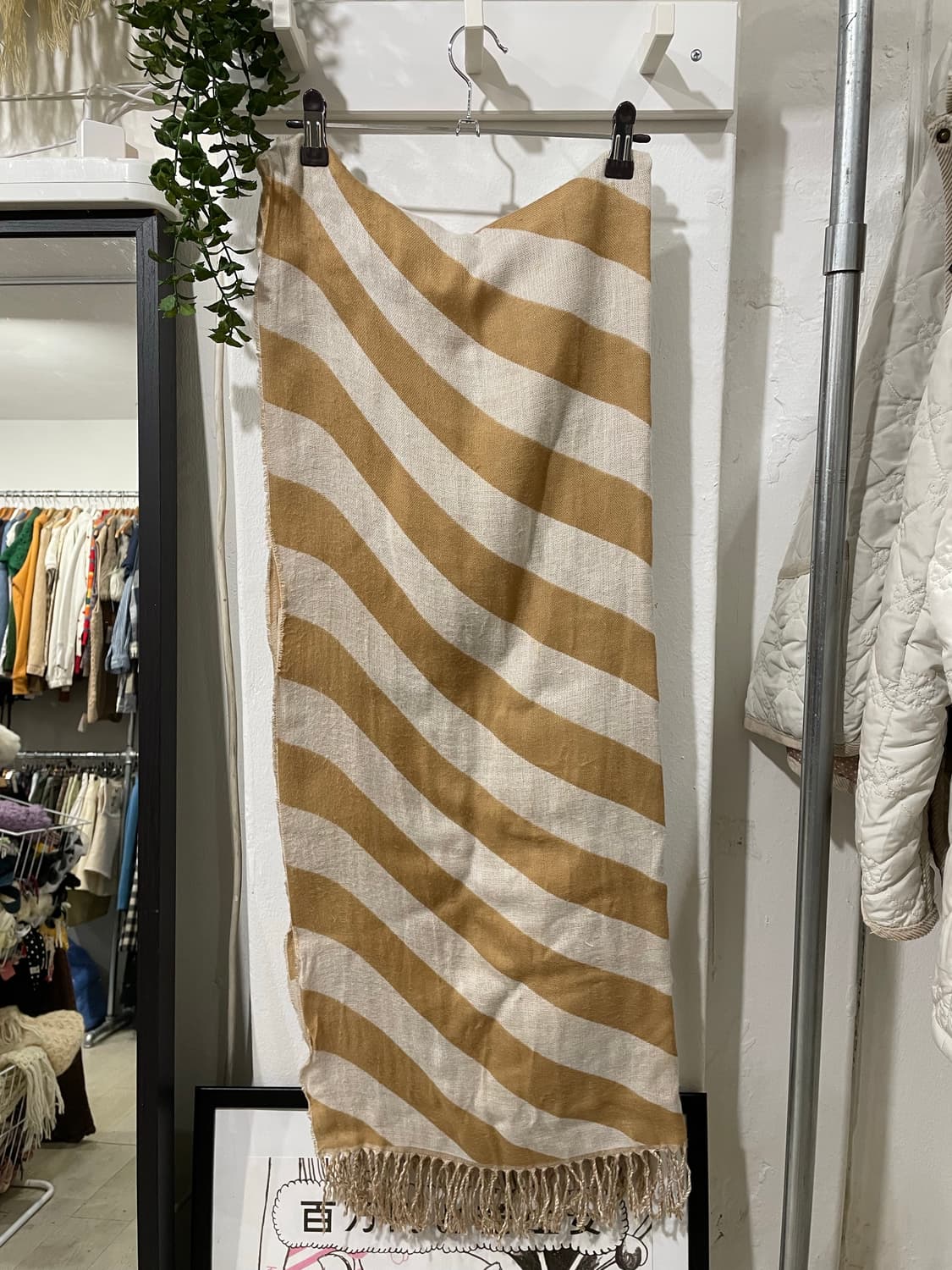 스트라이프 롱 스카프 머플러  상품이미지5