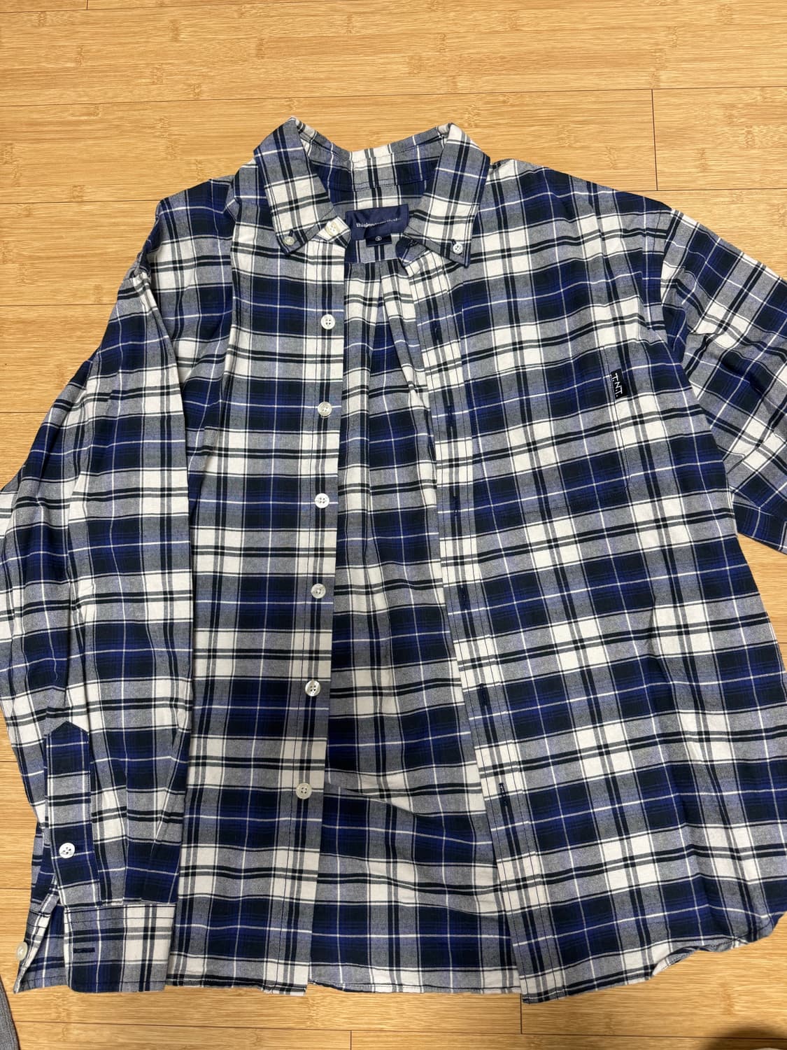 디스이즈네버댓 T.N.T. Plaid Shirt Navy S 상품이미지4