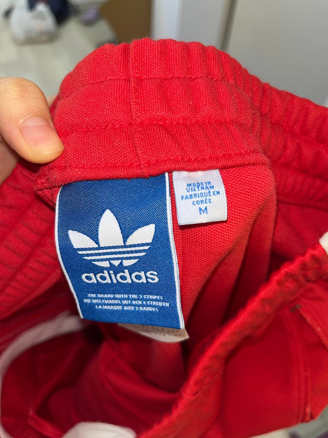 아디다스 트랙팬츠 레드 M 상품이미지3