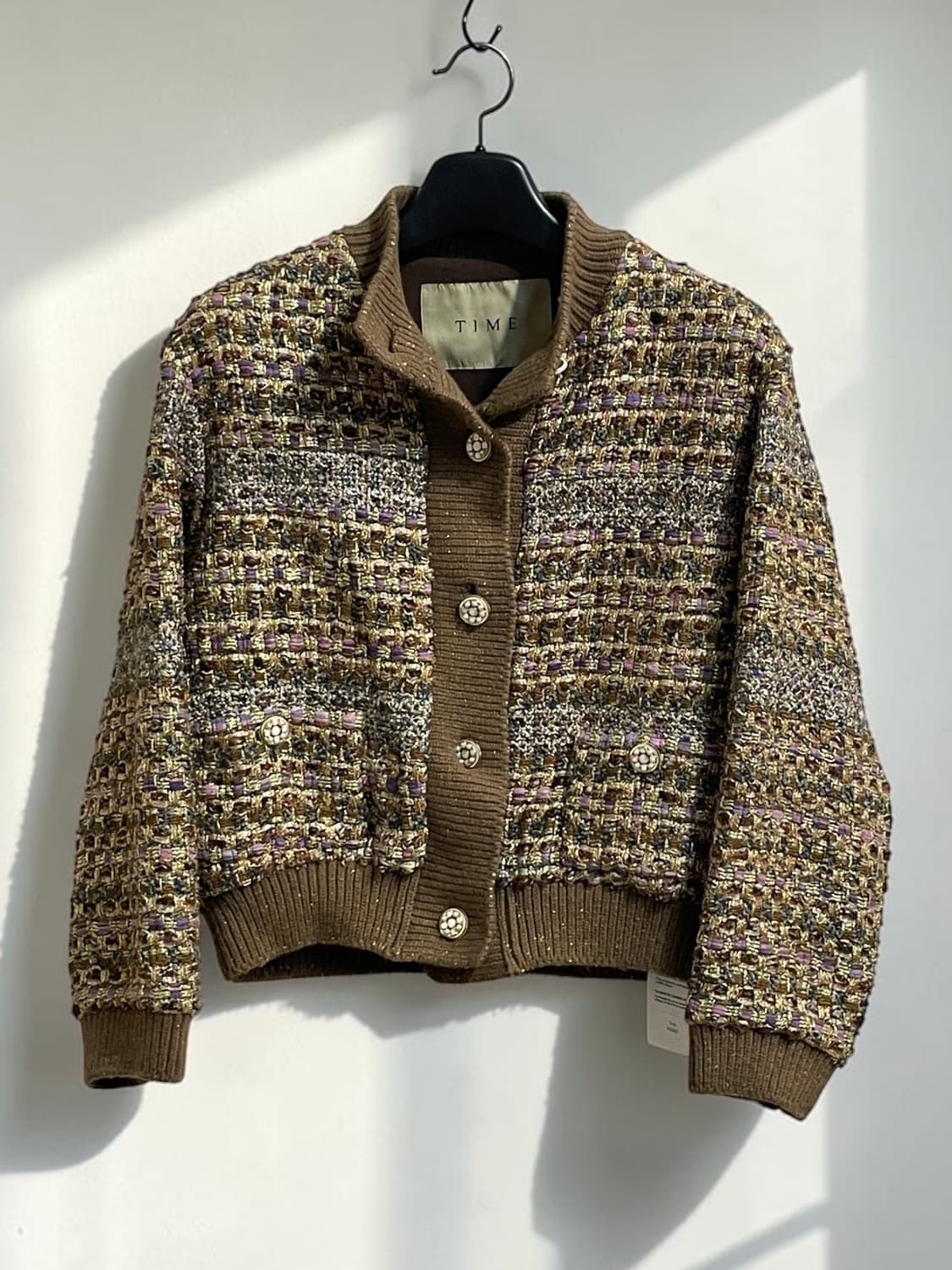 타임 트위드 니트 블루종 상품이미지1