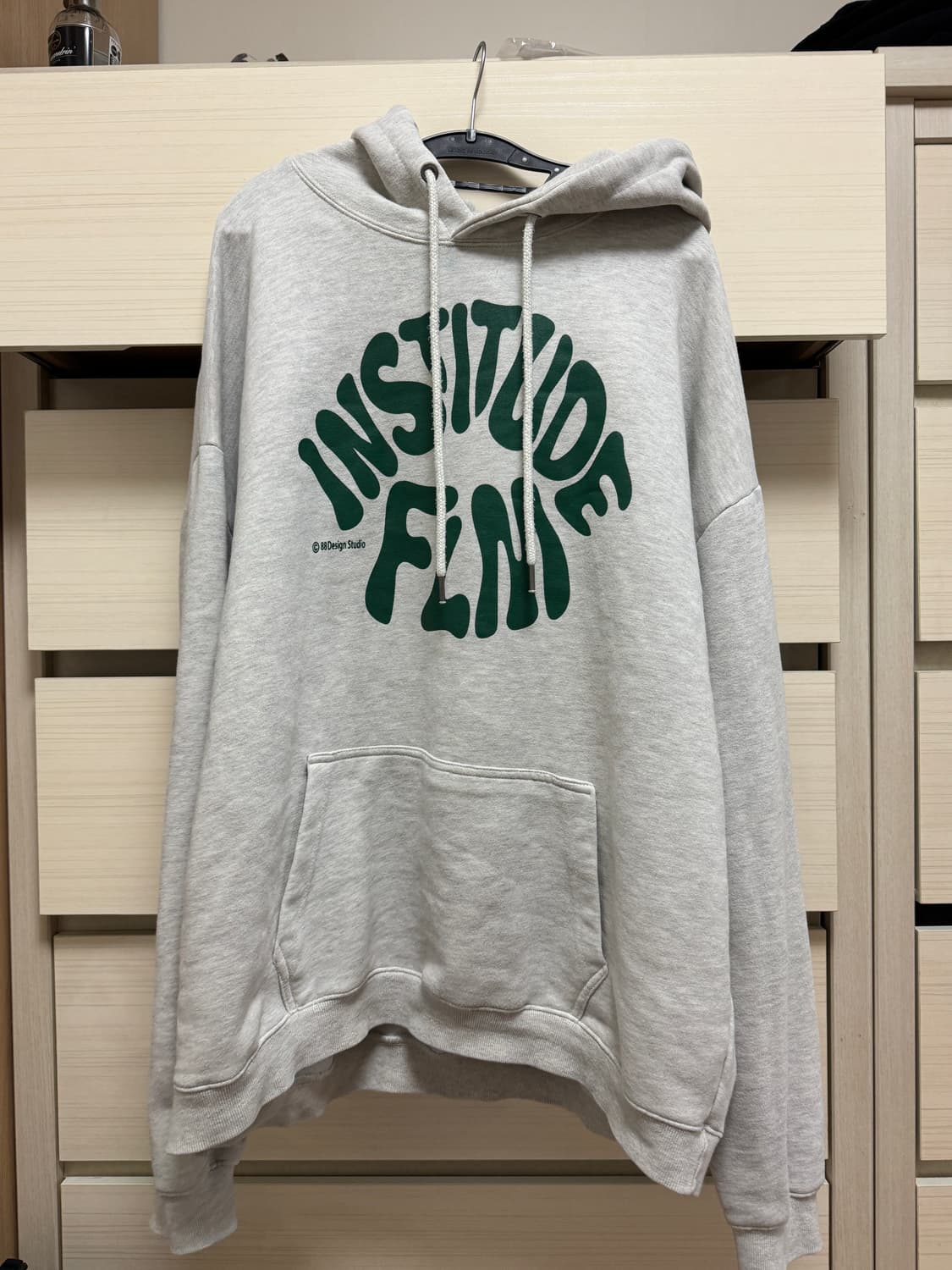 필루미네이트 오버핏 그래피티 로고 후디 오트밀 XL 상품이미지1