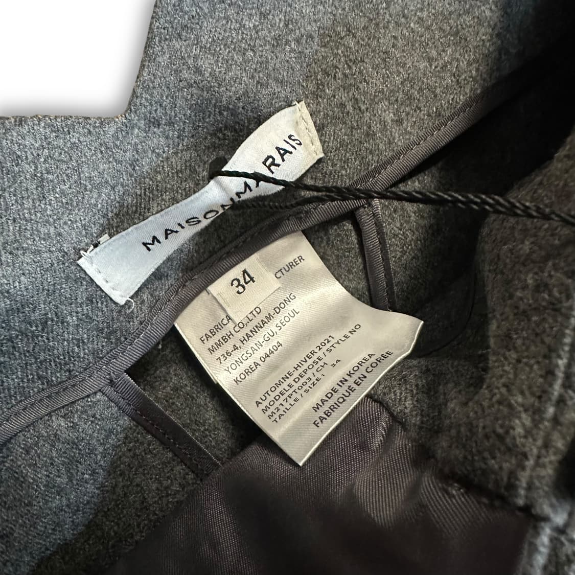 메종마레 울 벨티드 슬랙스 상품이미지6