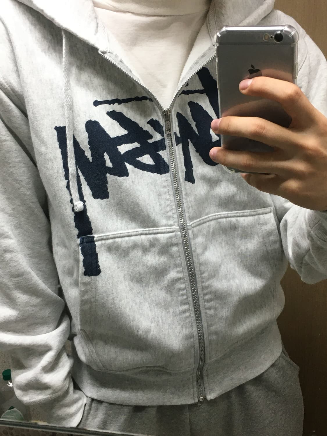 [S] 스투시 스탁 후드집업 애쉬 헤더 상품이미지9