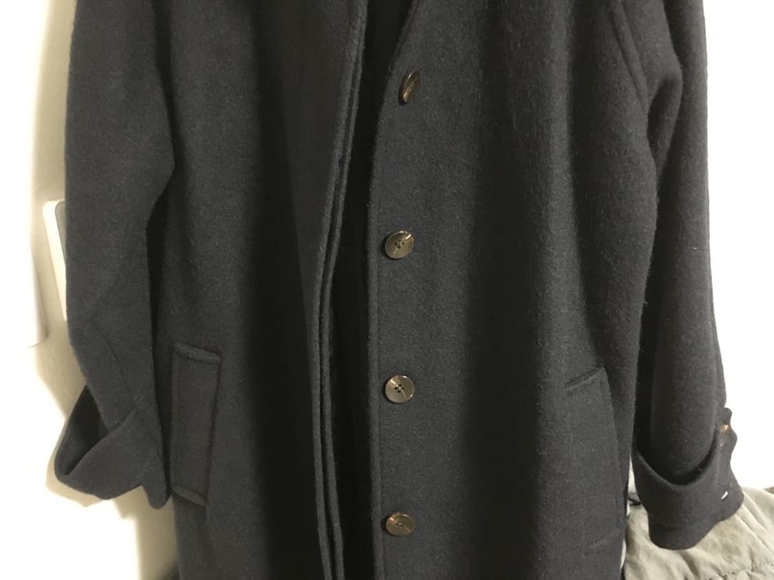 블랙네이비 롱코트 상품이미지6