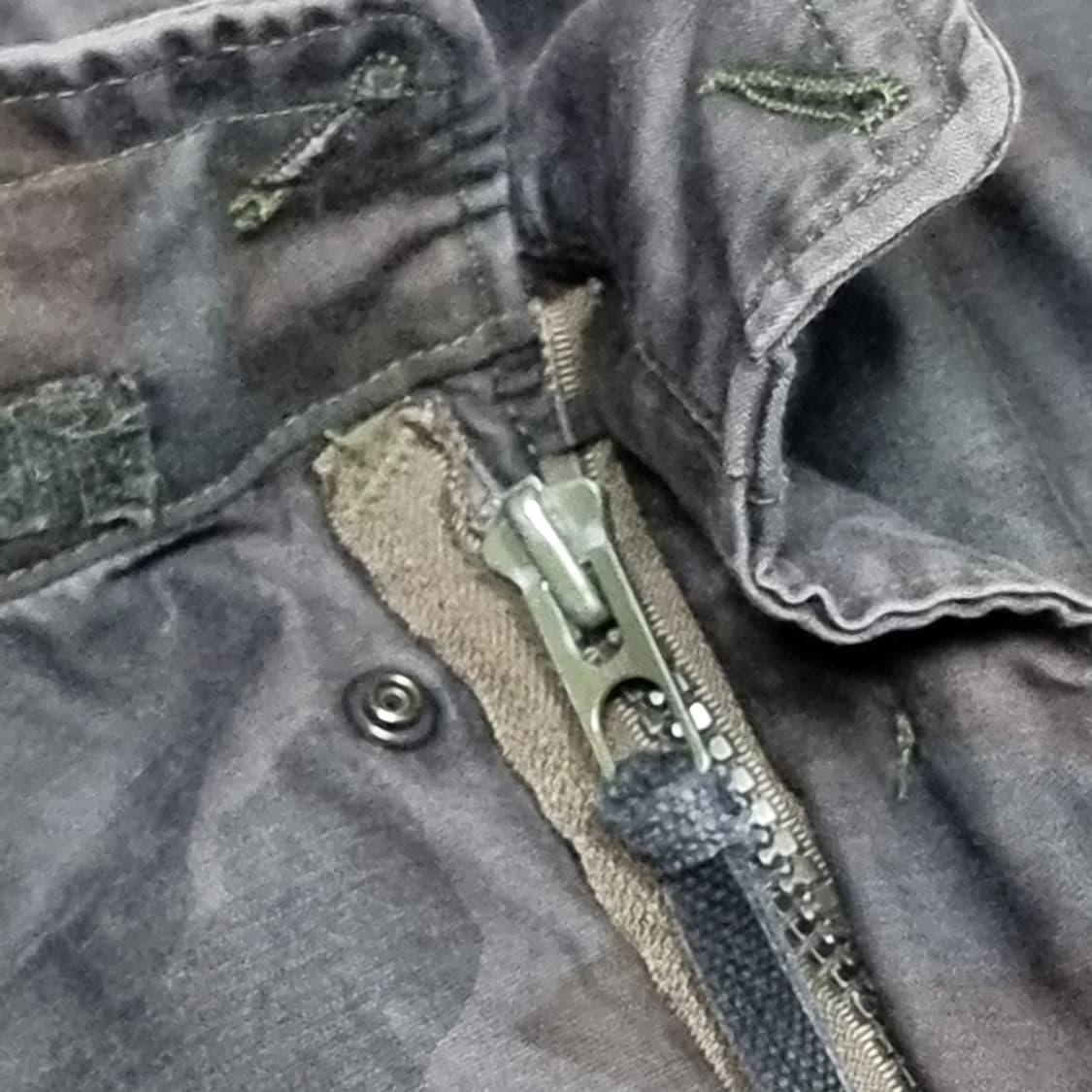 미군 우드랜드 블랙염색 m65 야상 자켓(라지레귤러) 상품이미지8