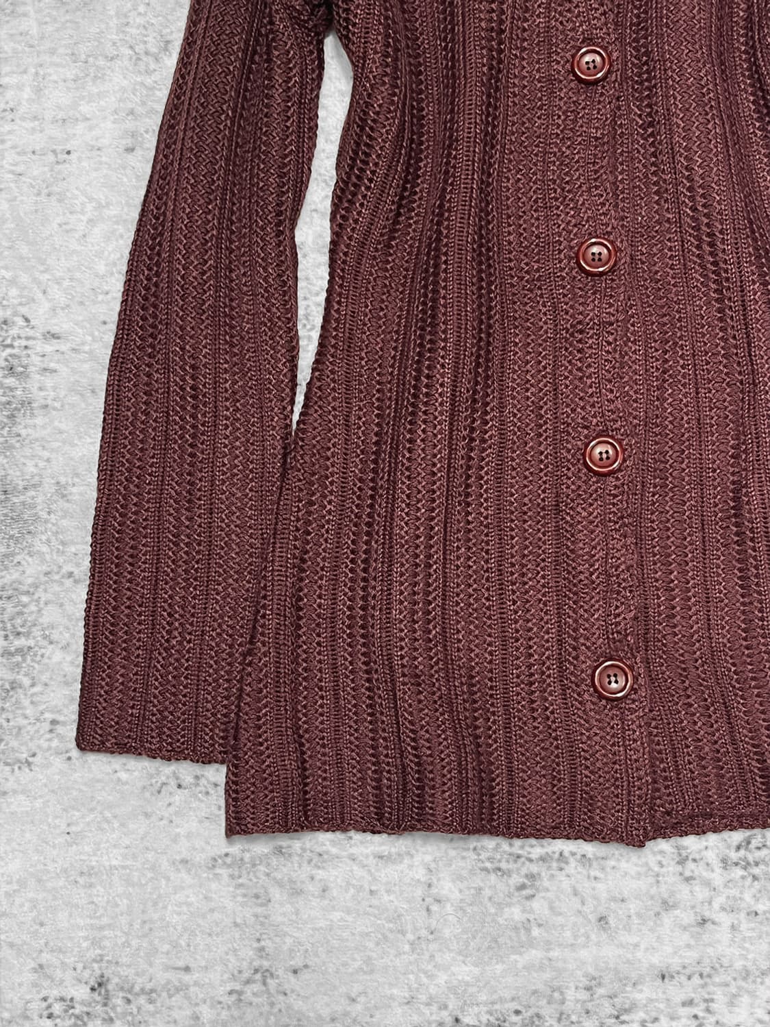 00s punk fur cardigan  상품이미지4