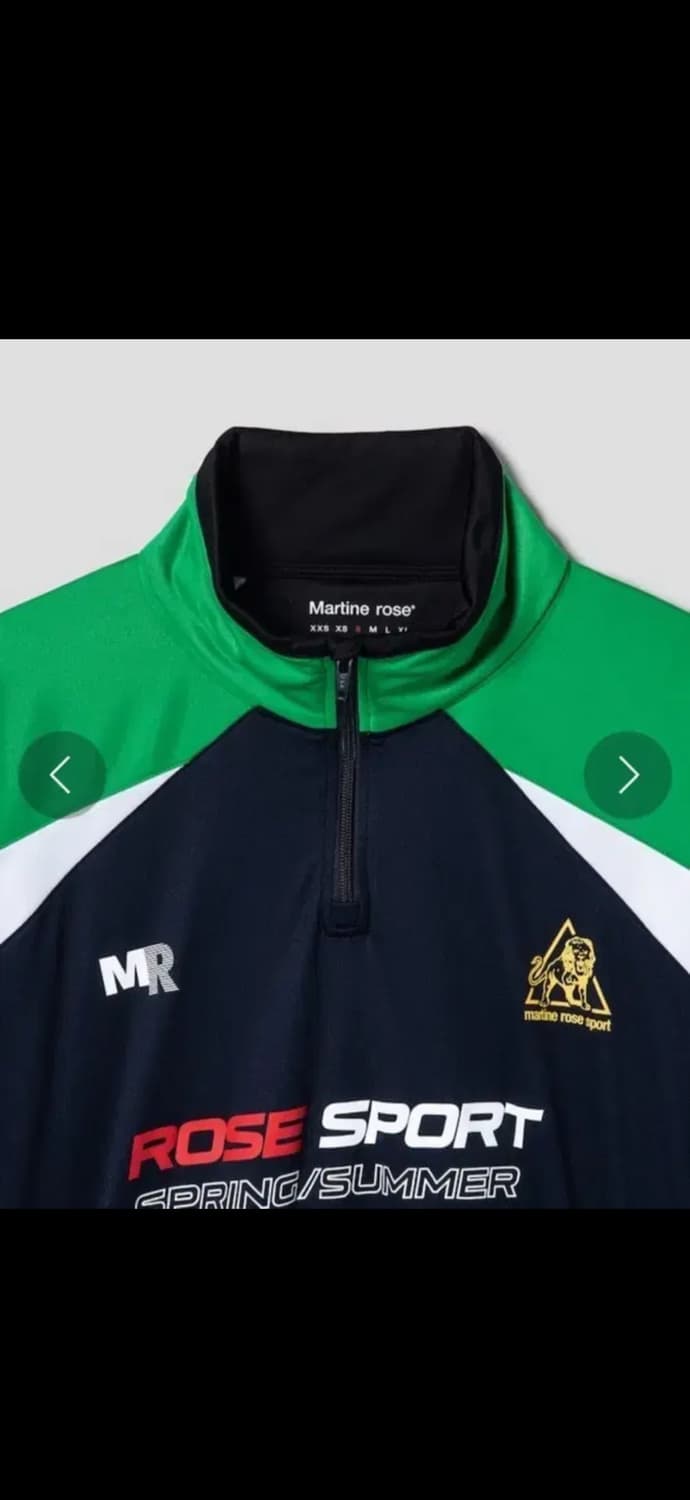 마틴로즈 스포츠 하프 지퍼 하이넥 트랙탑져지 그린S 상품이미지5