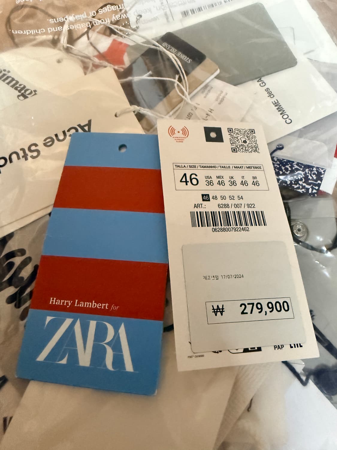 자라 해리 램버트 스트라이프 자켓 상품이미지5