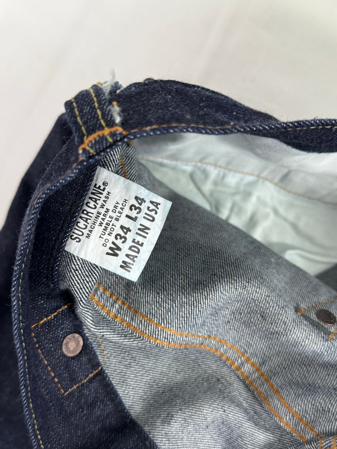 슈가케인 SC41937US 13온즈 데님 34/34 상품이미지4