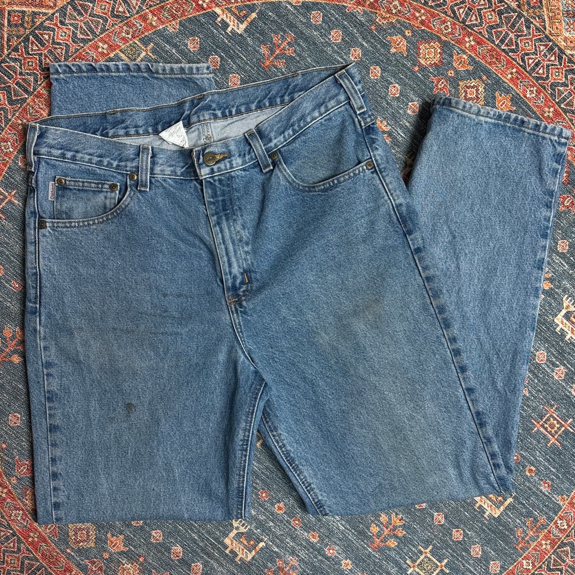 칼하트 가죽탭 데님팬츠 상품이미지5