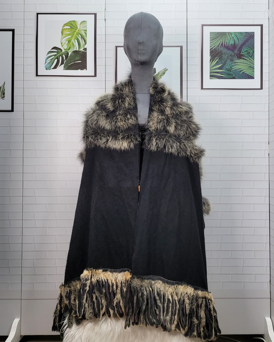 루이까또즈 캐시미어 여우털 머프러 목도리 스카프 새상품 상품이미지1