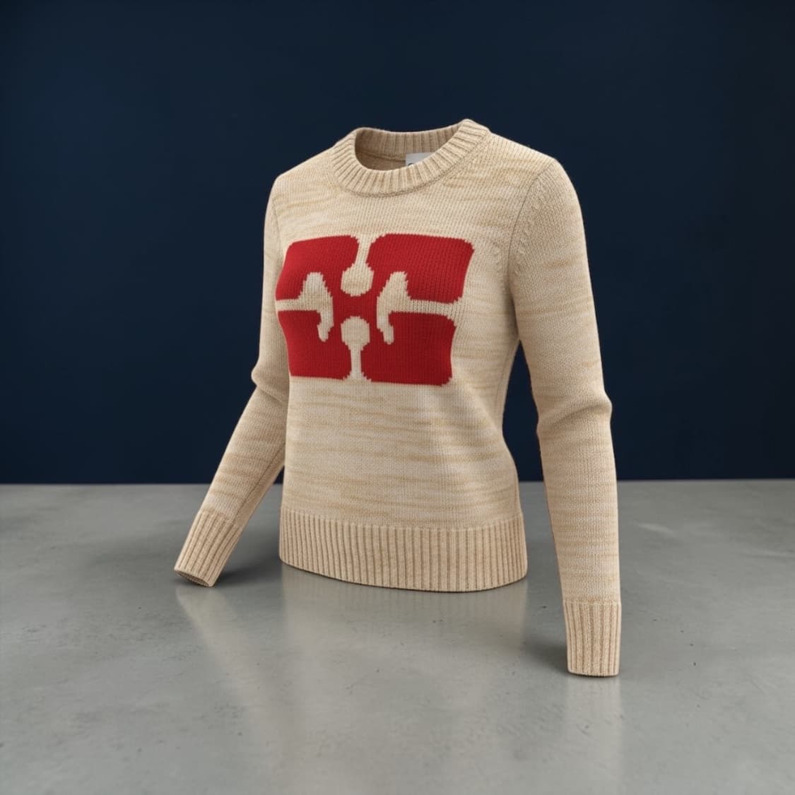 S/ 가니 버터플라이 로고 니트 스웨터 상품이미지1