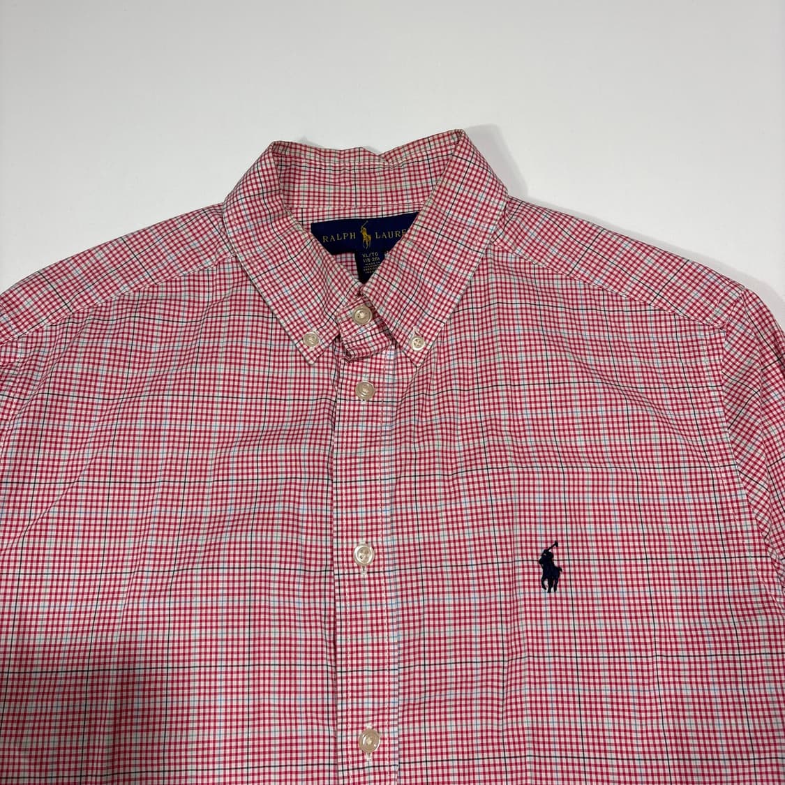 폴로랄프로렌 레드 체크 셔츠 상품이미지2