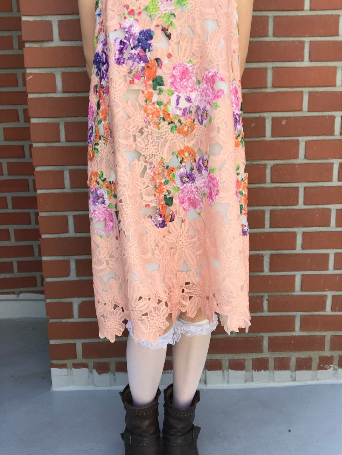 vintage flower pattern lace one-piece 상품이미지9