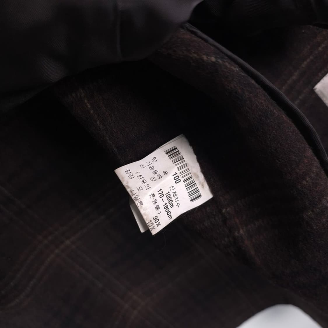 런던포그 빈티지 울 체크 코트 L 상품이미지7