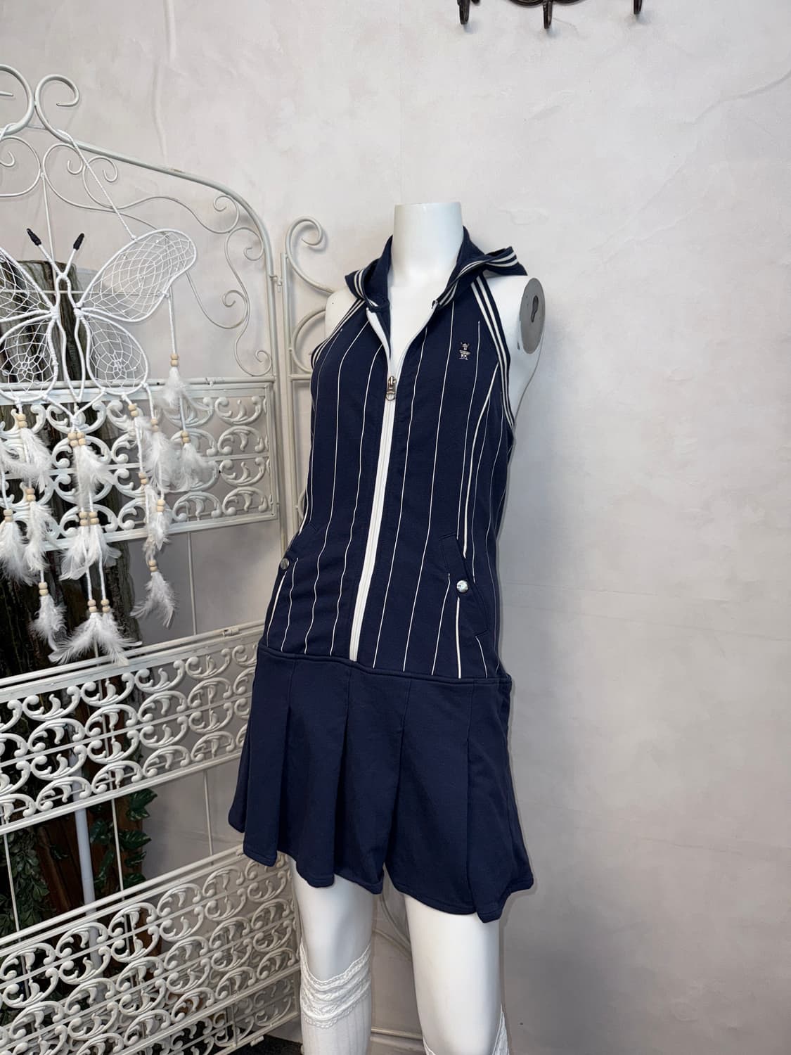 R.Athletic jeans baseball halter ops 상품이미지2