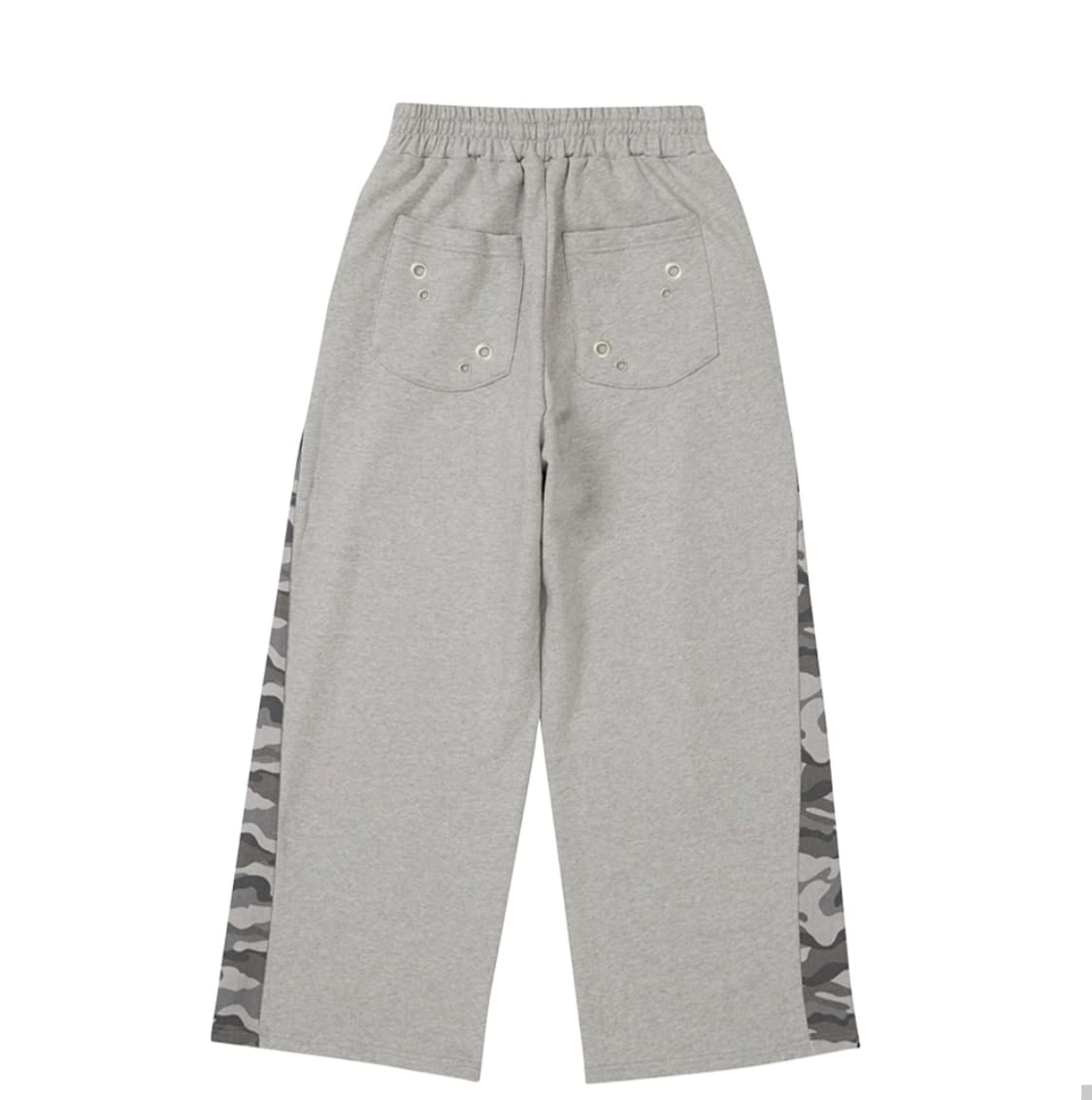 ASUR 스타 패치 배색 스윗 팬츠 멜란지 상품이미지5