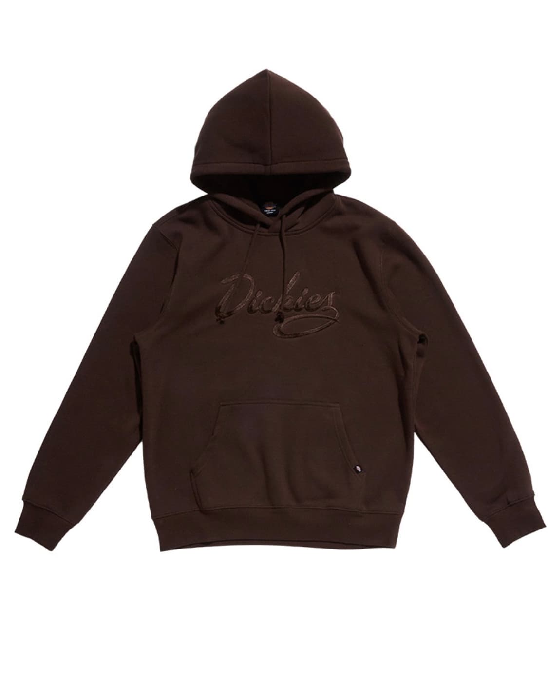 디키즈 브라운 갈색 기모 안감 후드 후디 스웻 셔츠 L 100 로고 자수 상품이미지4