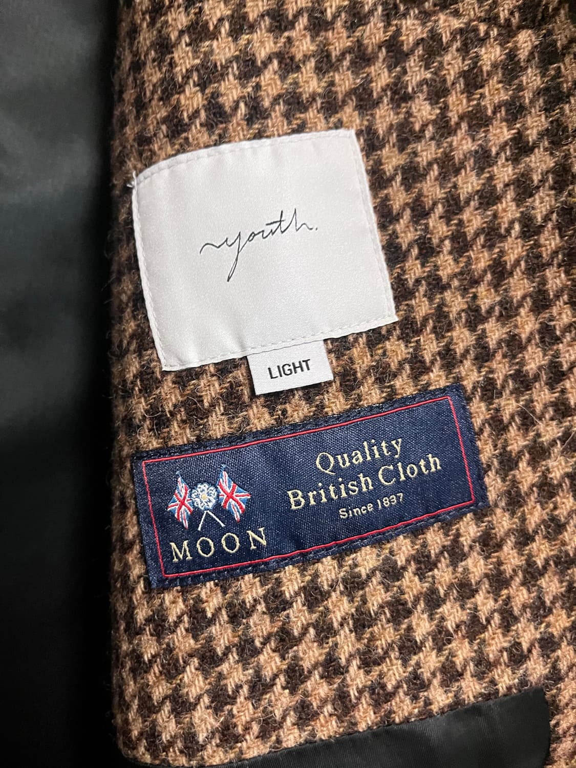 유스 Chesterfield Coat_Check Large 상품이미지4