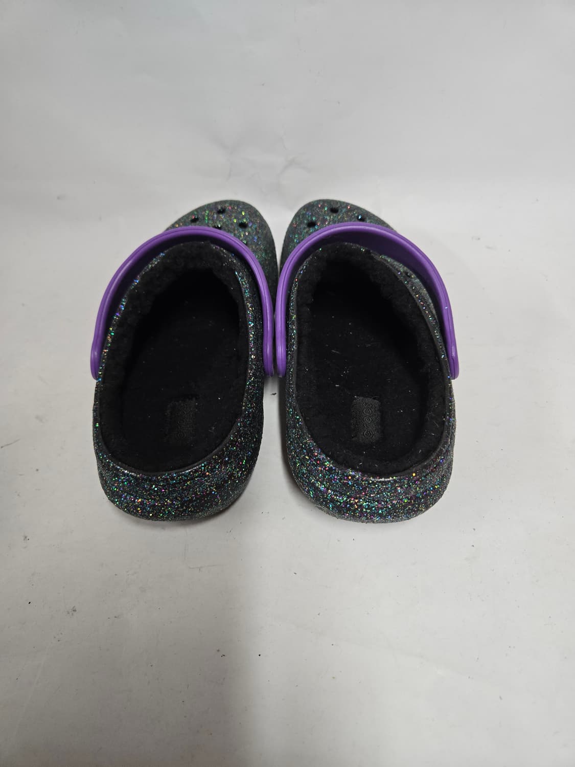 거의새신발)크록스 글리터 털 실내화 퍼플J2 210mm 상품이미지4