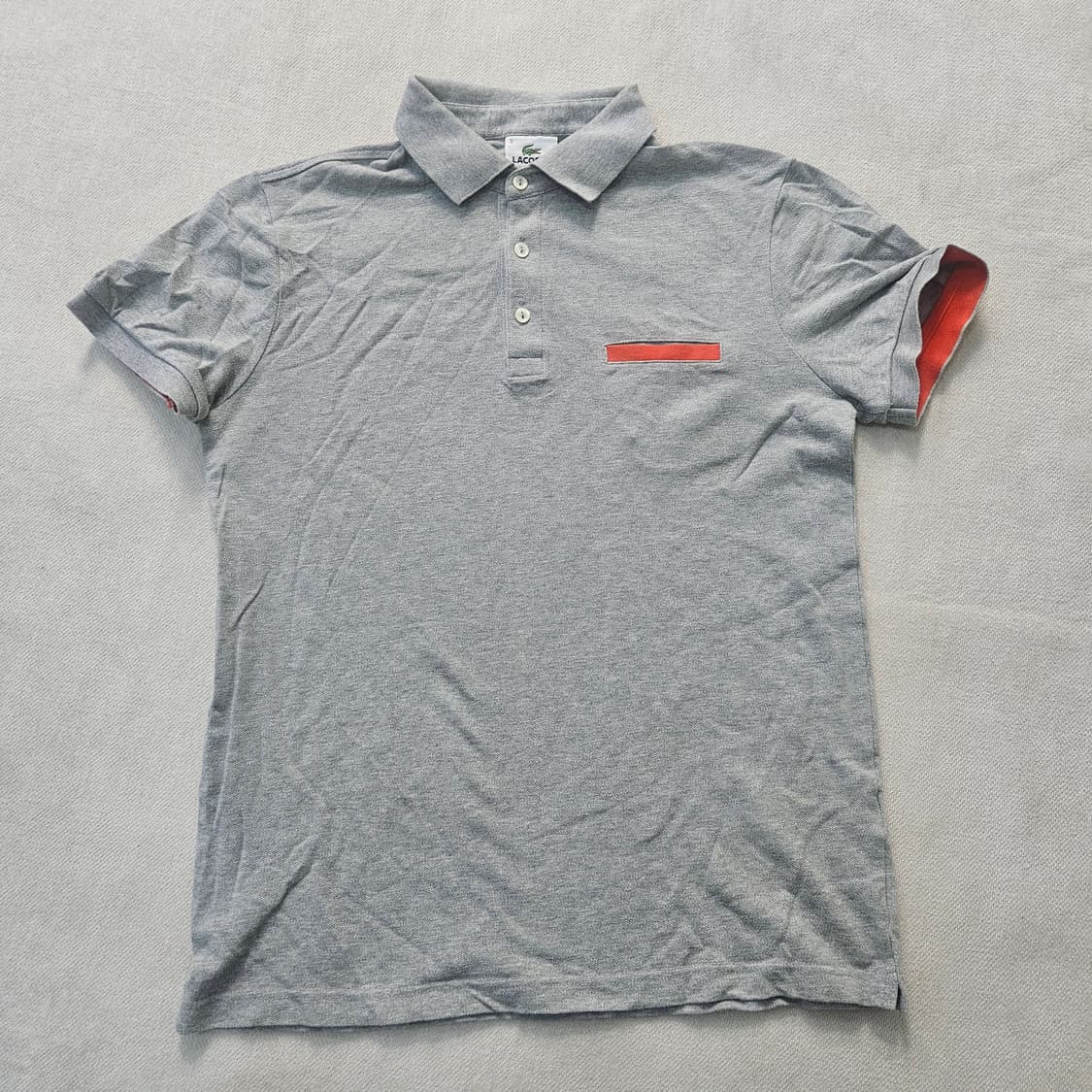 3 라코스테 그레이 카라 반팔티 0303Y 상품이미지1