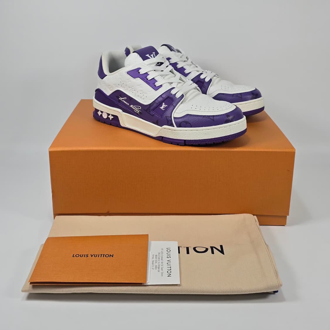 루이비통 LV 퍼플 모노그램 트레이너 스니커즈 ( 240 ) 상품이미지1