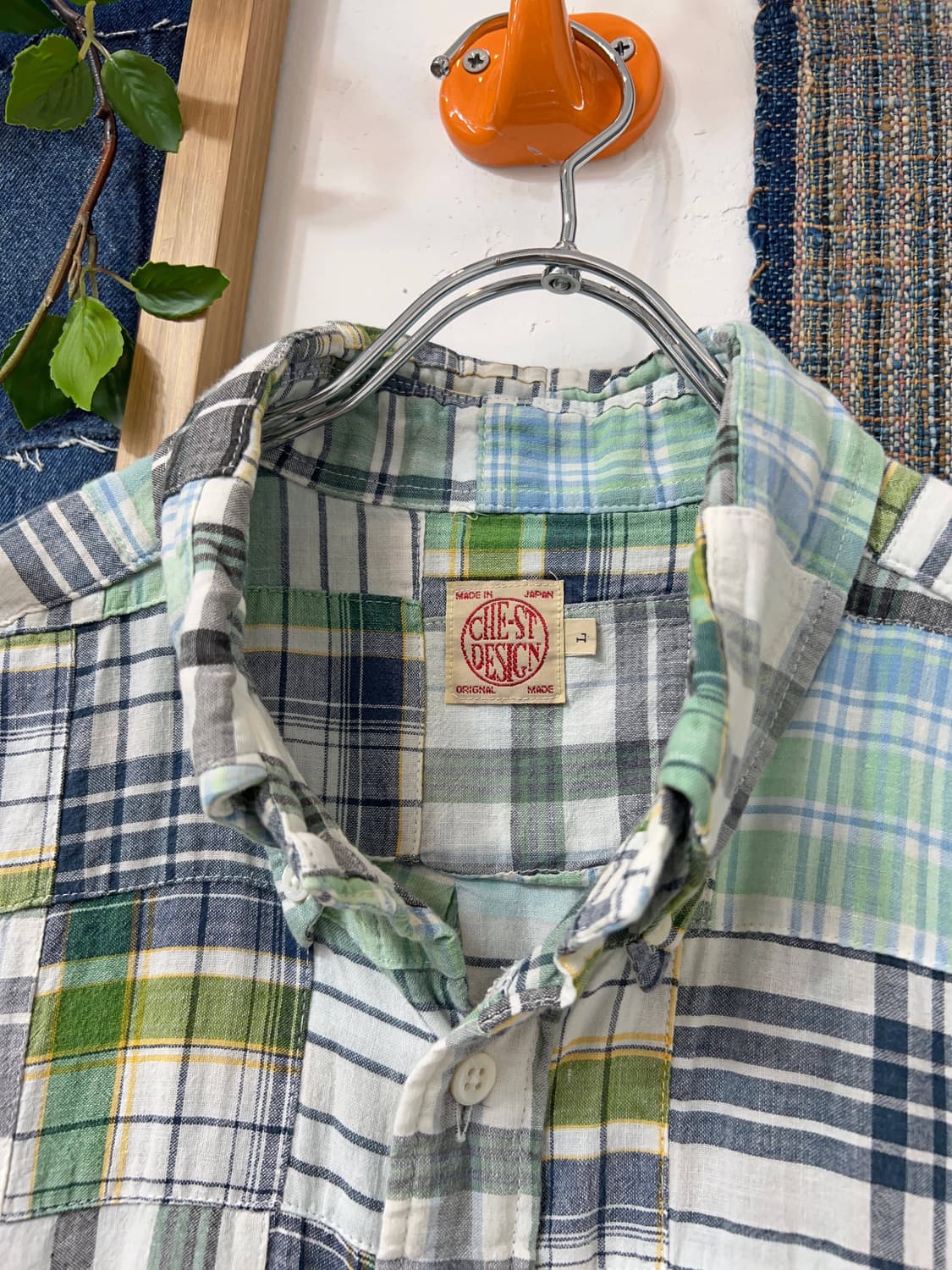 Patchwork Madras Check B.D. Shirt 상품이미지4