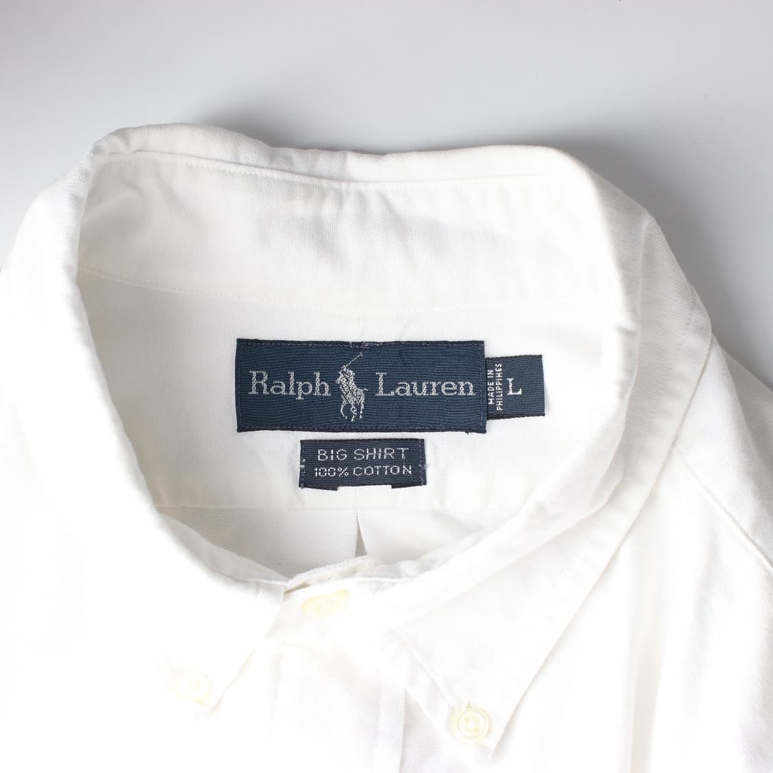 폴로 랄프 로렌 빅 셔츠 화이트 L 상품이미지5