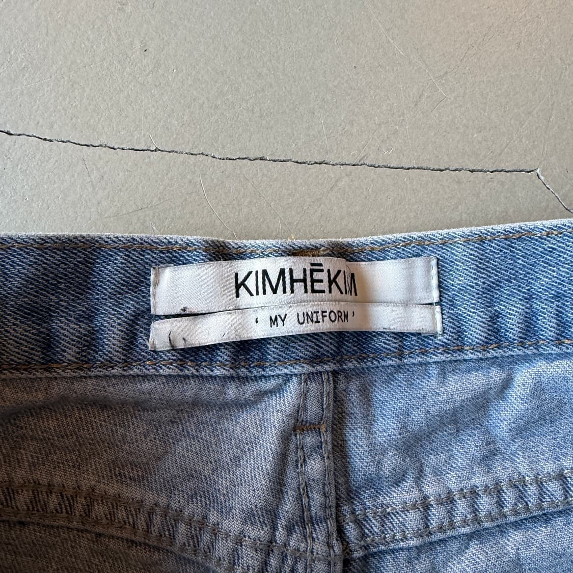 메종 김해김 하트 프린트 플레어 데님 팬츠 상품이미지6