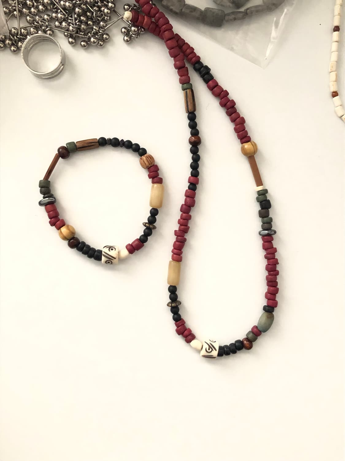 [휘마쿠마] 홍단안 남녀공용 목걸이 상품이미지4