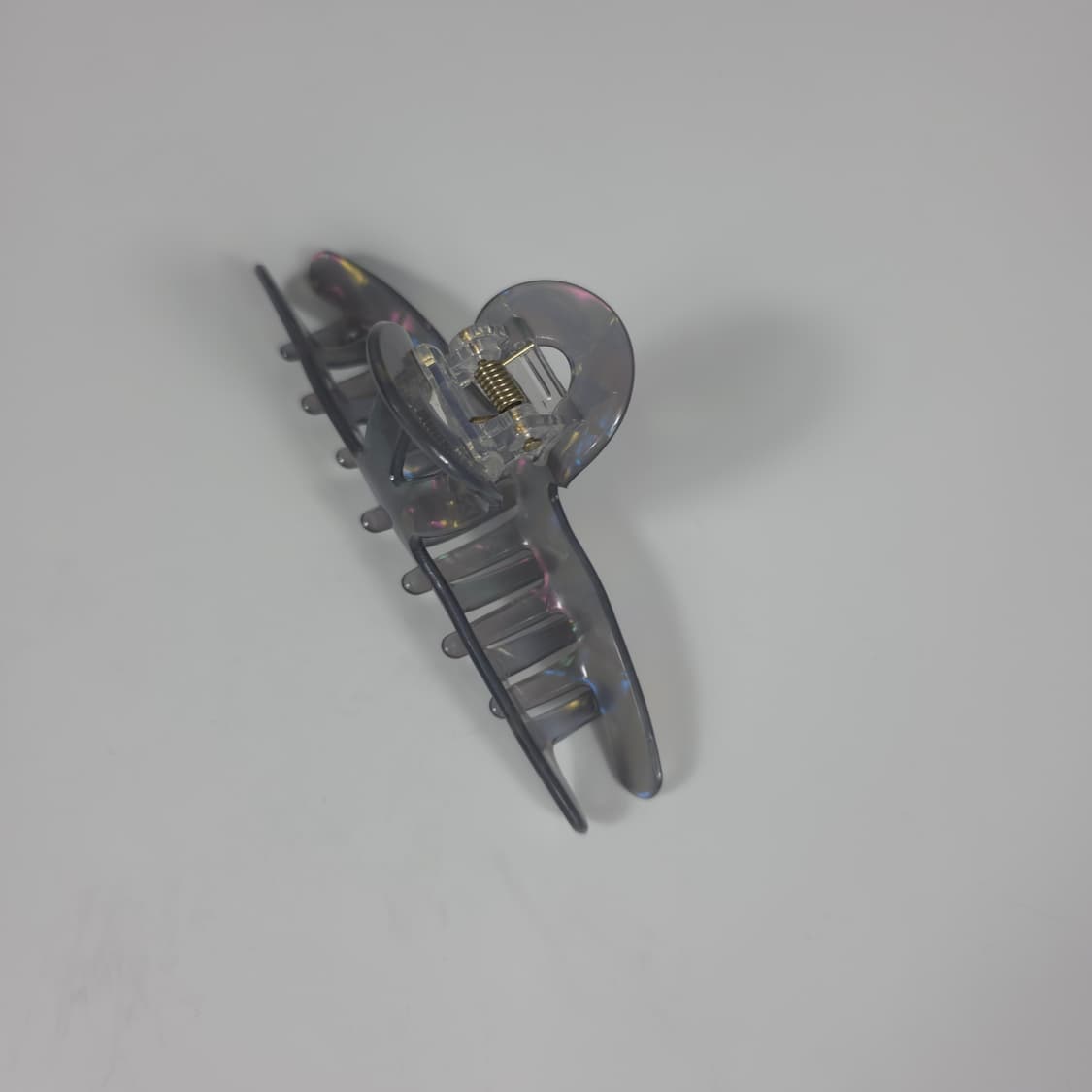 [새상품] 블랙 오로라 홀로그램 그레이 집게핀 헤어 악세사리 상품이미지4