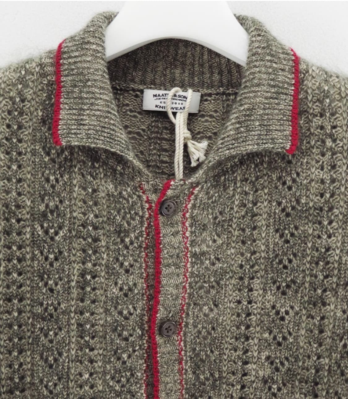 [2] 마티 앤선즈 모헤어 캐시미어 카라 니트 상품이미지2