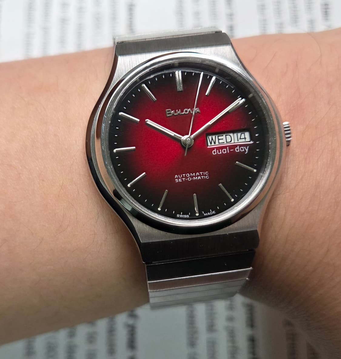 빈티지 부로바 데이데이트 투톤레드(붉은말의해) 뻐뻐시 통줄브슬 ver.
 상품이미지10