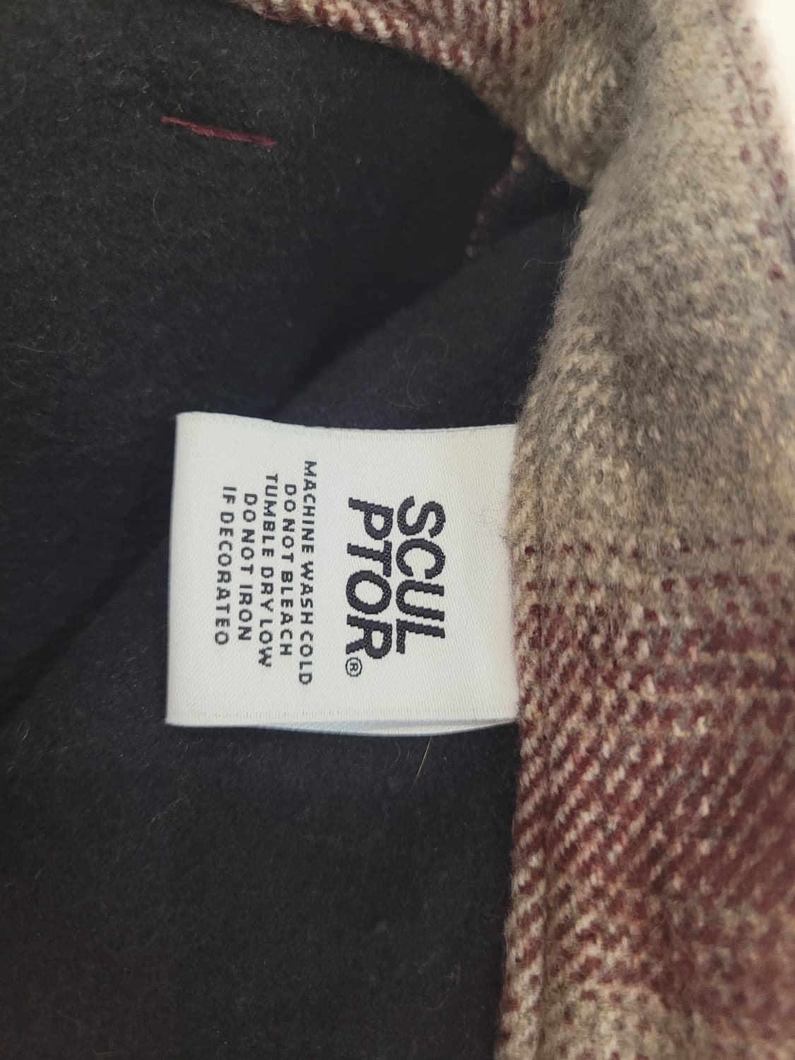 스컬프터 체크무늬 겨울용 미니스커트 S사이즈 상품이미지5