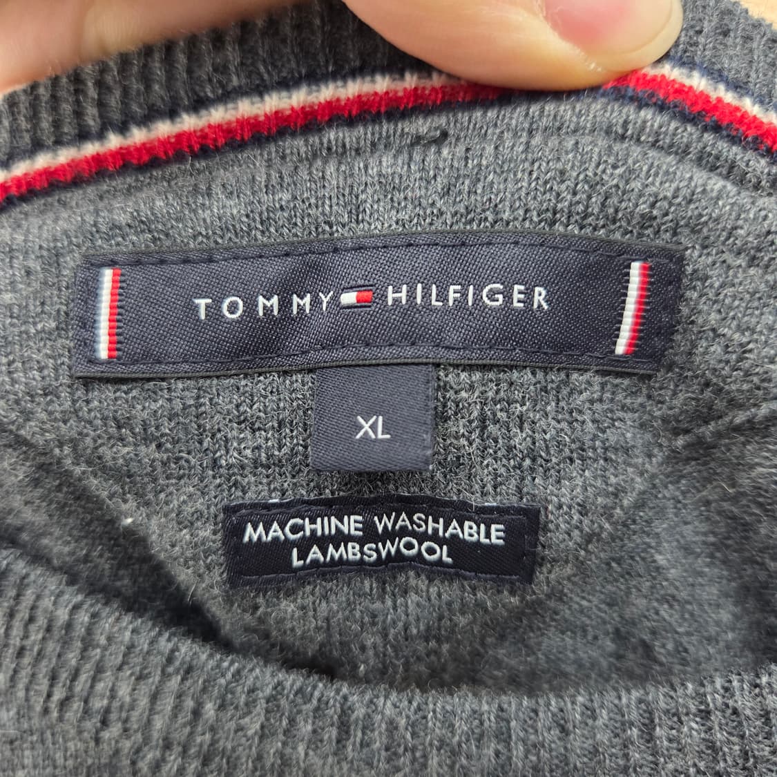 타미힐피거 그레이 니트 스웨터 남XL 상품이미지4