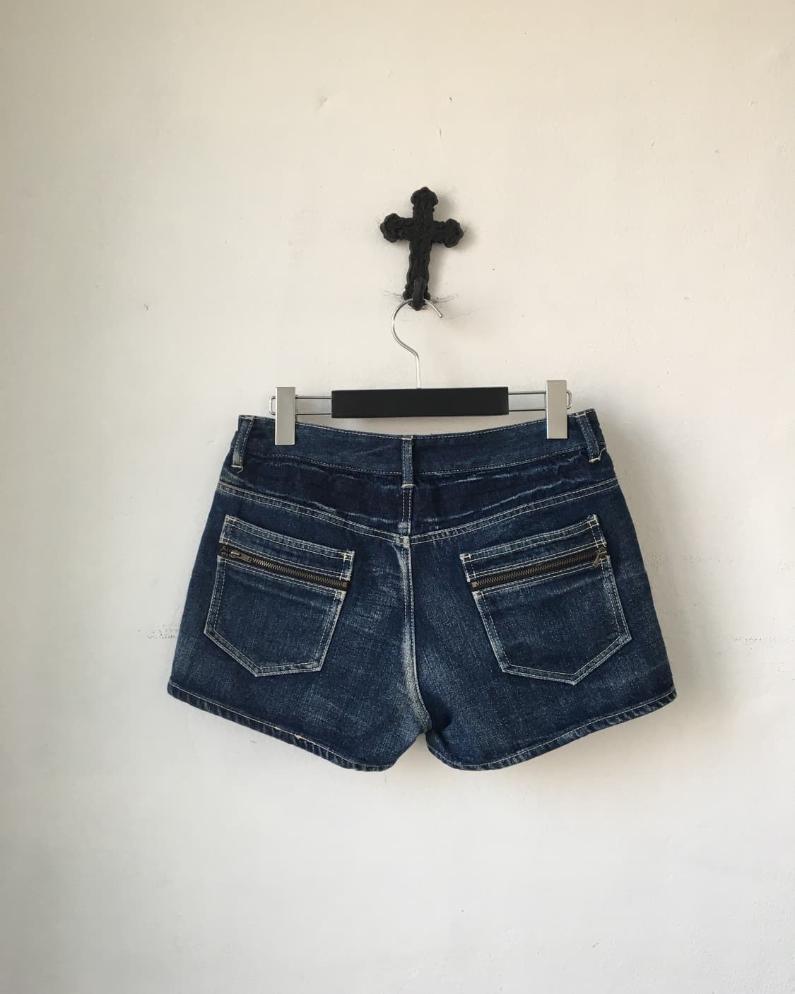 Washing denim short 상품이미지3