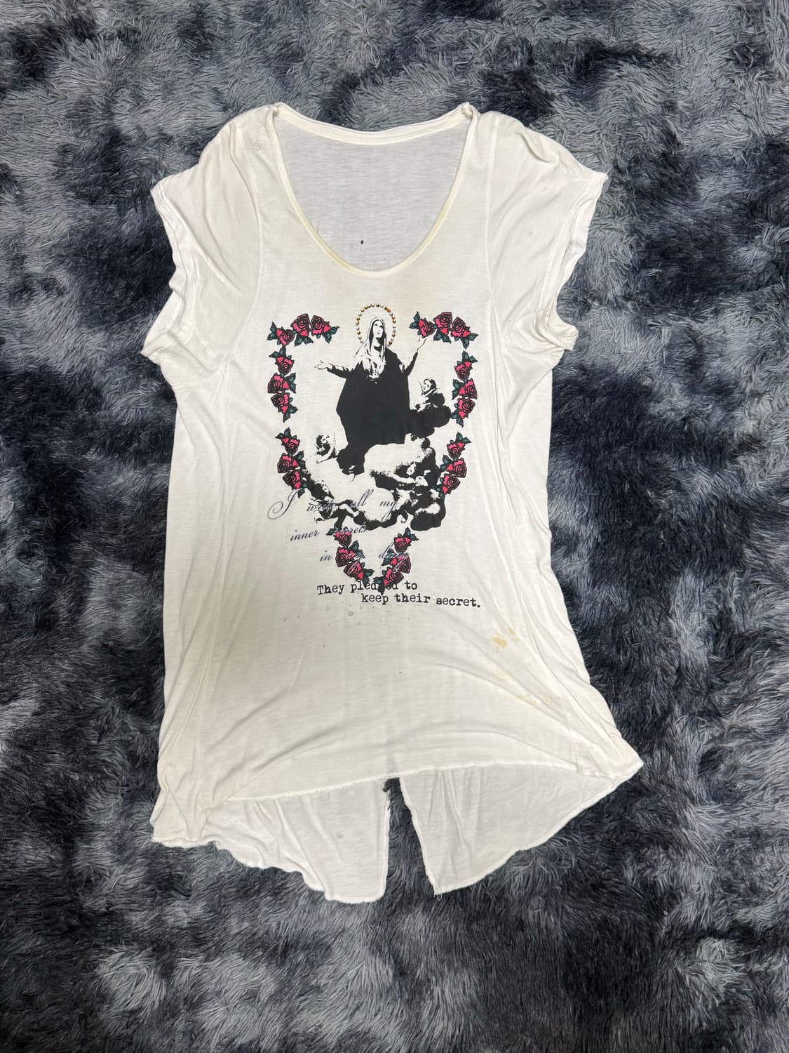 Vkei 스타일 프린팅 민소매 JP vtg 상품이미지2