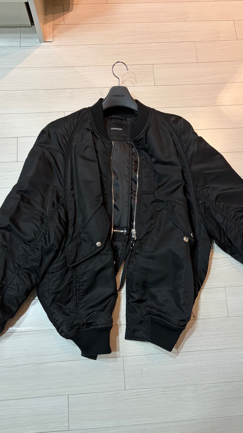 SONGZIO 송지오 블랙 MA-1 항공점퍼 상품이미지2