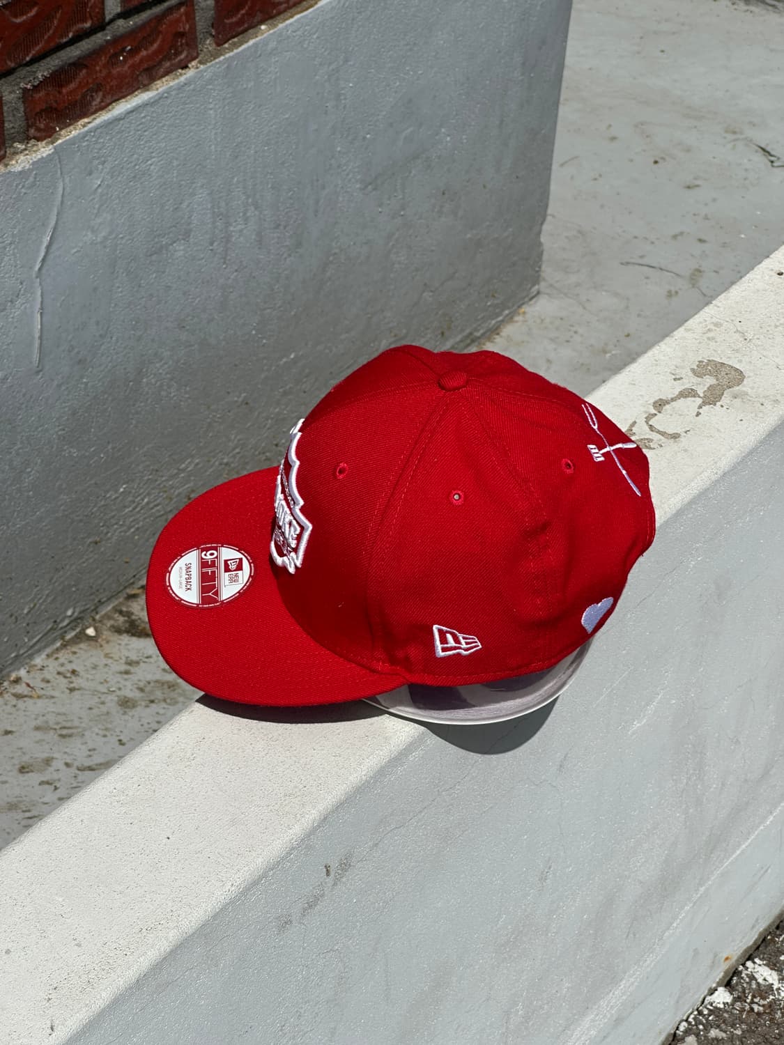 [M-L] 뉴에라 홀리스모크 레드 스냅백 모자 상품이미지3