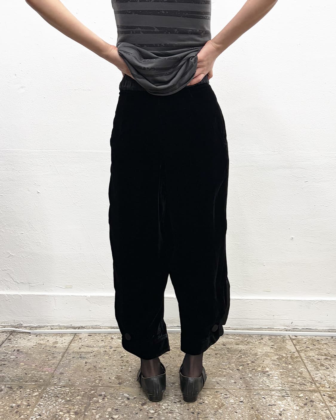 엠포리오 아르마니 벨루어 팬츠 상품이미지2