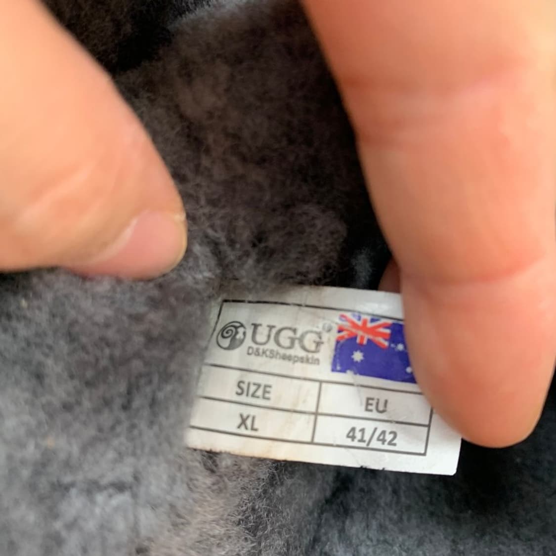 UGG 양털 스웨이드 슬리퍼 다크그레이 260~265 상품이미지6