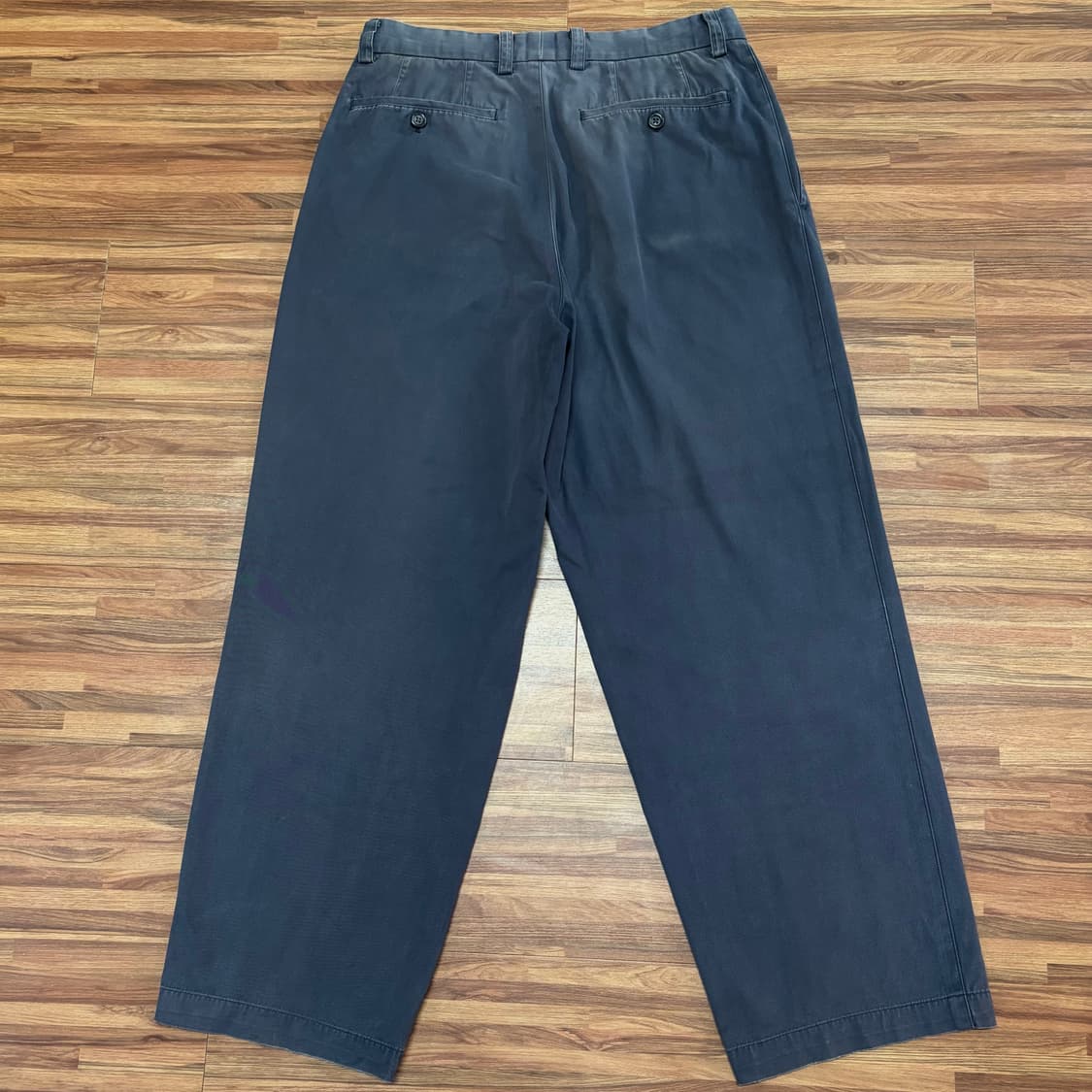 90s 이세이 미야케 issey 코튼 라벨 투턱 치노 슬랙스 팬츠 32 상품이미지2