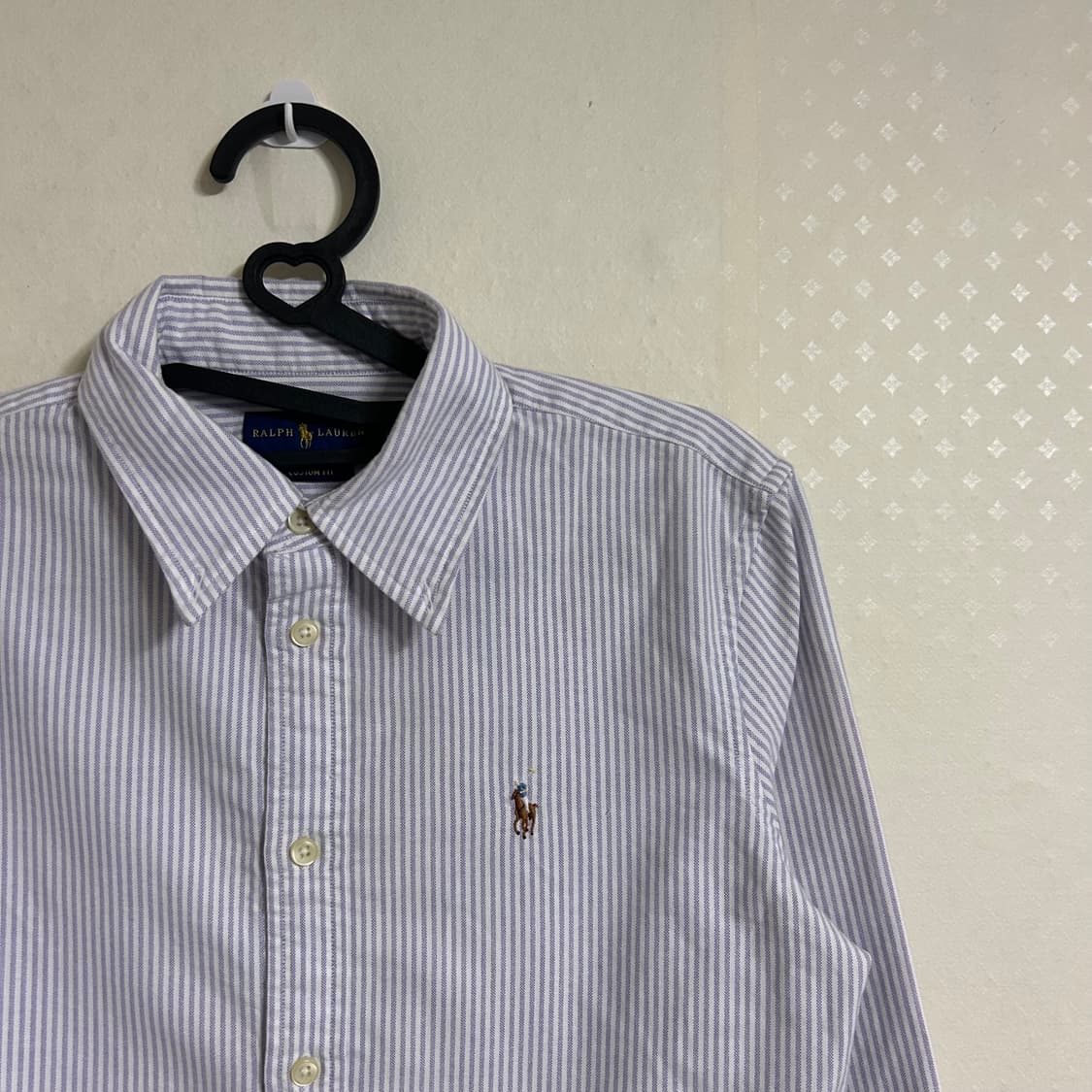 폴로 랄프로렌 신형 스트라이프 셔츠 연보라 S  상품이미지5