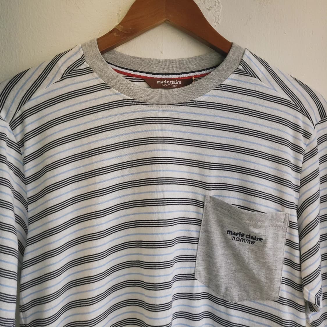 마리끌레르 옴므 멀티스트라이프 반팔티 상품이미지3