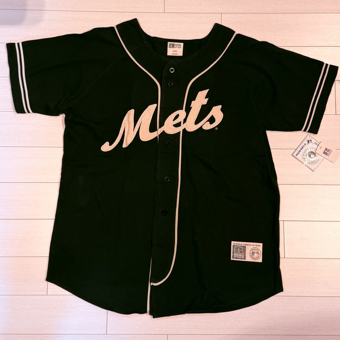 러셀 베이스볼져지 블랙 상품이미지1