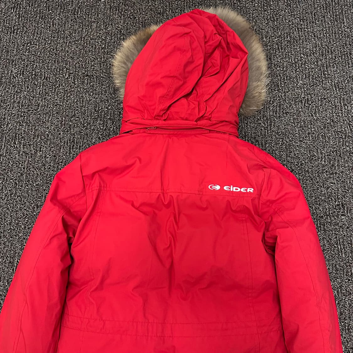 아이더 700 구스다운 사파리 롱패딩 레드 90(S) 상품이미지6