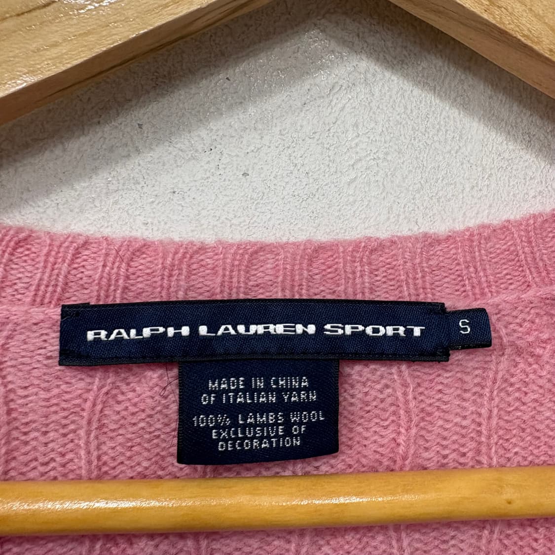 폴로랄프로렌 브이넥 꽈배기니트 상품이미지3