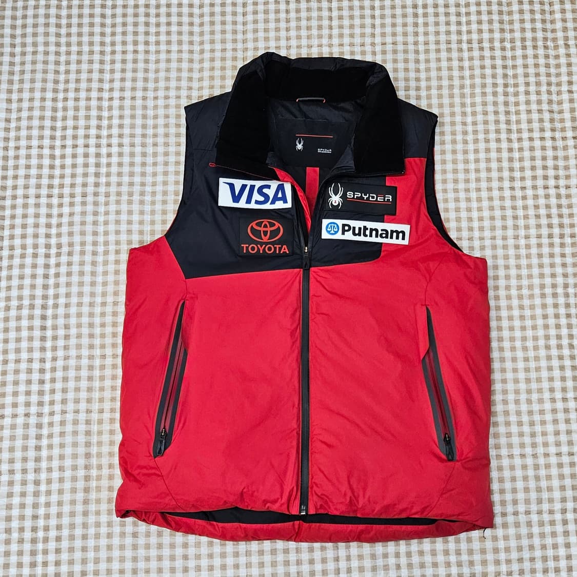 스파이더 오리털 패딩 베스트 남자100 상품이미지1