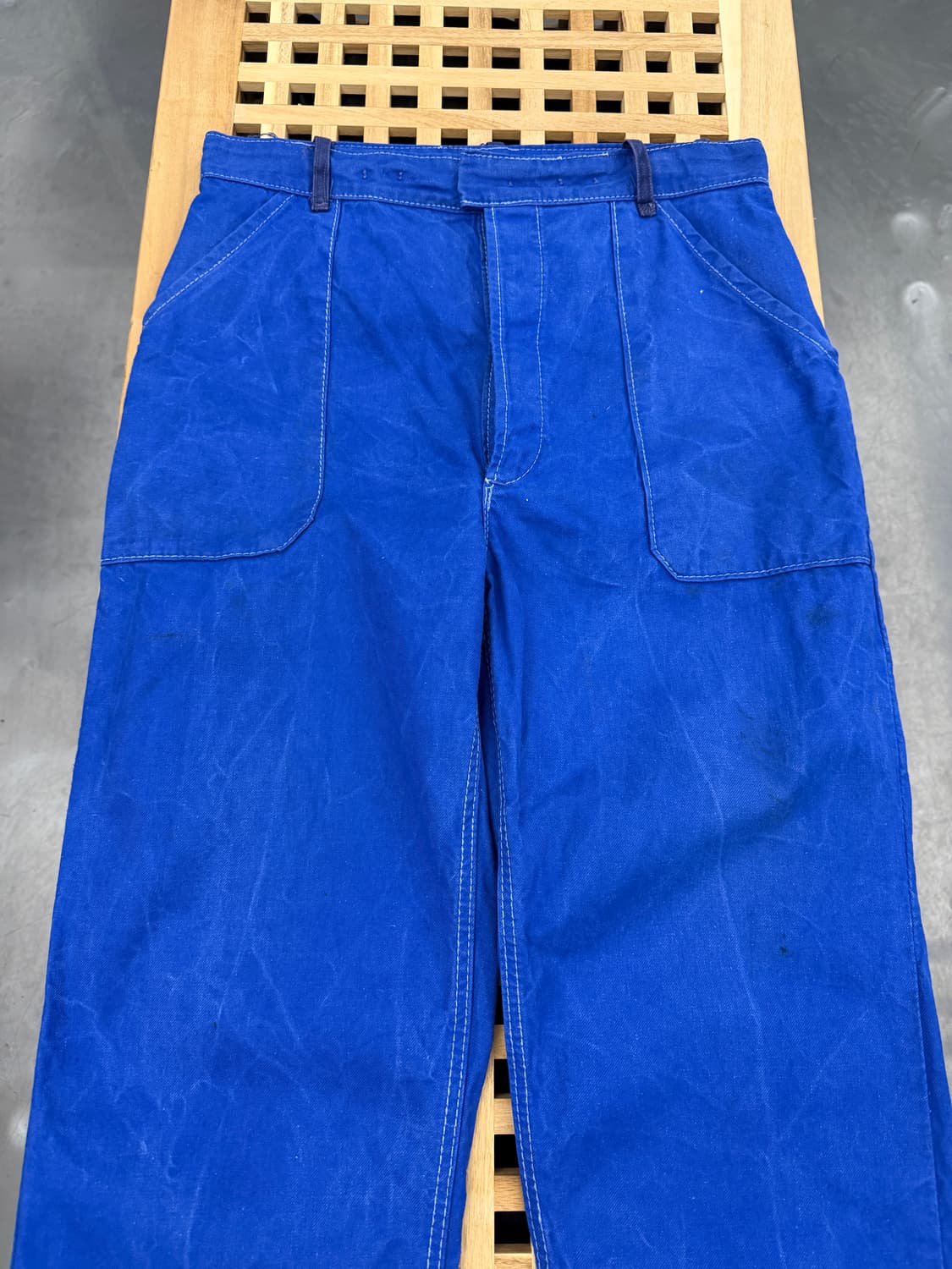 OLD MODEL WASHED BLUE FRENCH 프렌치퍼티그팬츠  상품이미지3